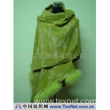 北京兰星服装有限公司 -牛绒狐狸毛披毯